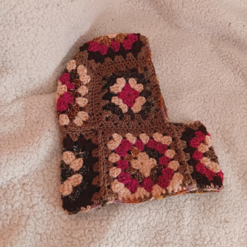 crochet granny balaclava